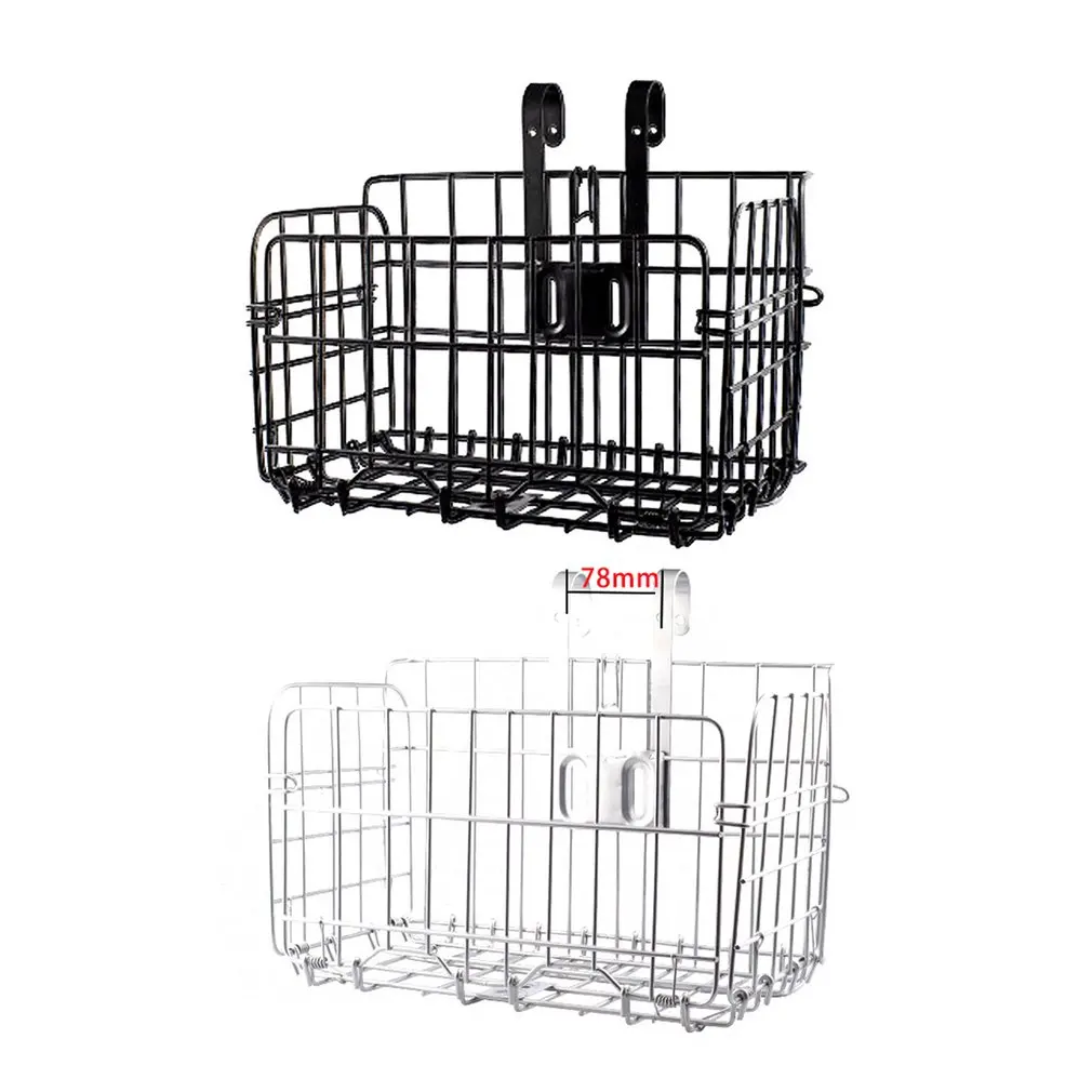 Провод съемная металлическая сетка велосипедная корзина Передняя сумка задняя подвеска Корзина Горный велосипед Велоспорт