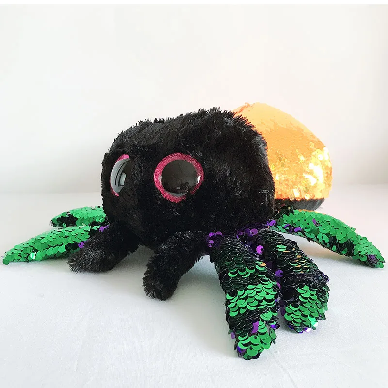 

30cm TY Beanie Boos Flippables Halloween Spider Plush Stuffed Doll Toys Children Birthday Christmas Gift