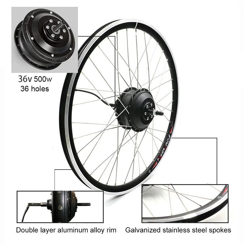 Best 36V500W Electric Bike Conversion Kit 20" 24" 26" 27.5" 700C(28") Motor Electric Bicycle e Bike Electric Bike Kit Free Shipping 4 Best 36V500W Electric Bike Conversion Kit 20" 24" 26" 27.5" 700C(28") Motor Electric Bicycle e Bike Electric Bike Kit Free Shipping 4