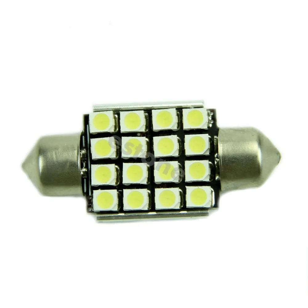 

Headlight White 36MM 16 1210 Canbus Error Free Festoon Map LED Light Roof Bulb