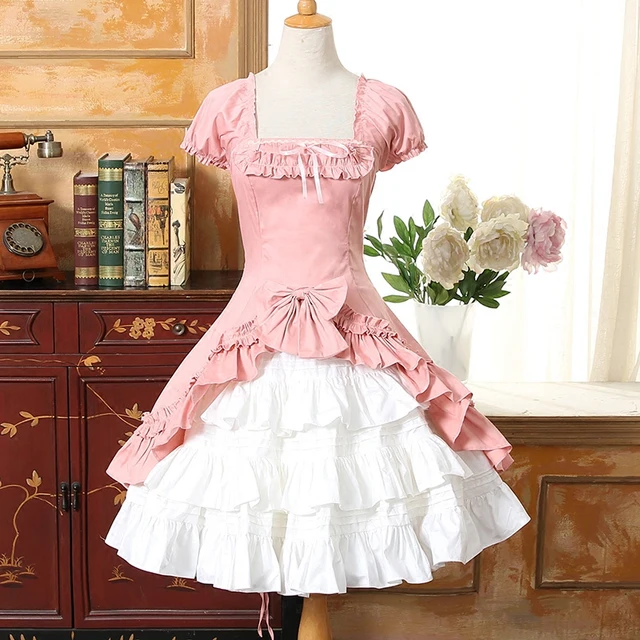 Pink-Ruffled-Gothic-Lolita-Dress-Square-