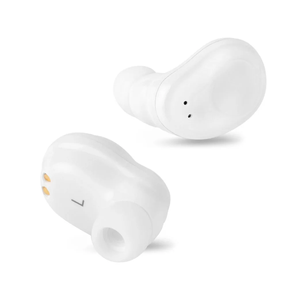 Bluetooth наушники настоящие беспроводные в ухо наушники мини Близнецы гарнитура для iPhone samsung дропшиппинг - Цвет: Белый