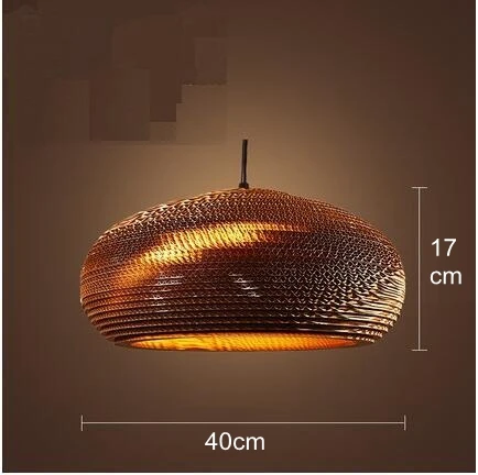 Промышленные современные скандинавские подвесные лампы из гофрированной бумаги, подвесные светильники для дома, столовой, кафе, бара, украшения - Цвет корпуса: 5
