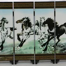 Восемь jun рисунок маленький экран лакированные изделия ручной работы с китайскими характеристиками