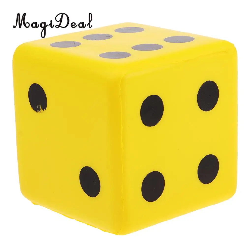 MagiDeal Kids Toys Sponge Dice Foam Dot Dice Playing Dice for Math