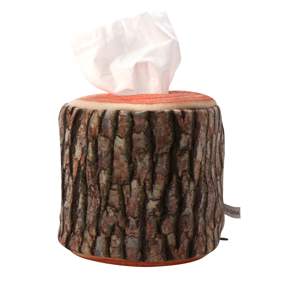 

1pc Imitation Tree Bark Tissue Box Napkin Holder Case Paper Cover 13 x 11cm Home Kitchen Practical Decor Accessory