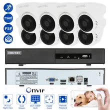 Owsoo 8CH CCTV системы Полный 1080 P NVR 8 шт. 1.0MP IR-CUT фильтр ночной вид дома безопасности камеры скрытого видеонаблюдения 8CH NVR комплект