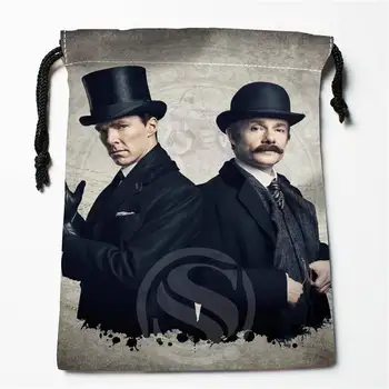 

e#!x120 New Sherlock series Custom Printed receive Bag Compression Type drawstring bags size 18X22cm 7&12vc-qg120