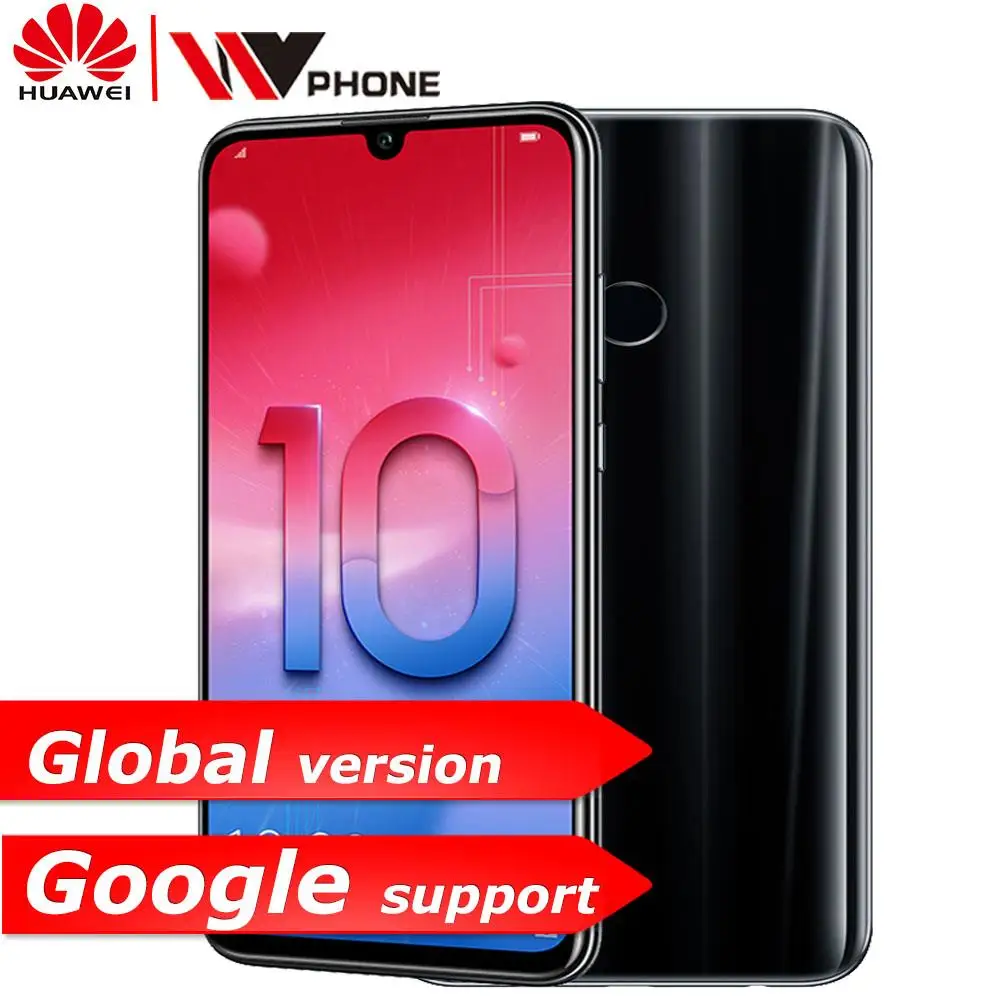 Оригинал Huawe honor 10 Lite honor 10 смартфон 6,21 дюймов 2340*1080 Восьмиядерный мобильный телефон 3 камеры отпечатков пальцев мобильный телефон