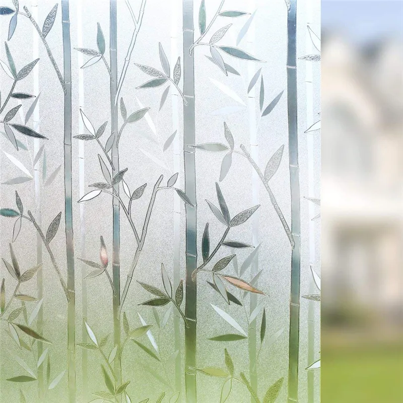 

Funlife no glue static cling 3d window glass sticker film bathroom privacy blackout frosted window sticker anti-UV size 45x200cm