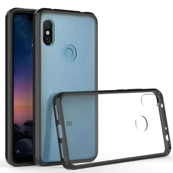 

100pcs/lot Clear Case For Xiaomi Pocophone F1 Note 5 Pro Hybrid TPU PC Anti-Shock Acrylic Armor Hard Cover For Redmi Note 6 Pro