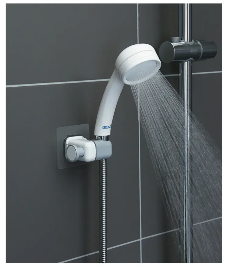 Shower Hose Head Holder Adjustable Shower Head Bracket Hose Stand Bathroom Bath 
