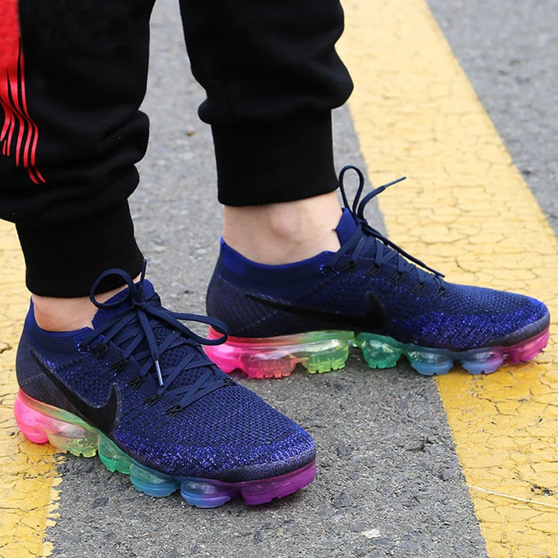 Original Authentic Nike Air VaporMax Be True Flyknit Men's Running Shoes Outdoor Sneakers Designer Athletic 2018 New Arrival Original Authentic Nike Air VaporMax Be True Flyknit Men's Running Shoes Outdoor Sneakers Designer Athletic 2018 New Arrival