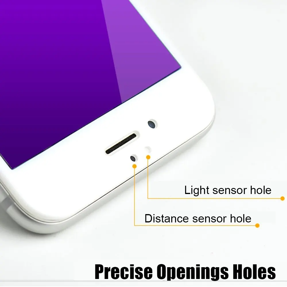  RONICAN 9H 3D Volle Abdeckung Anti Blau Licht Gehärtetem Glas Screen Protector für iphone 6 Plus Ge
