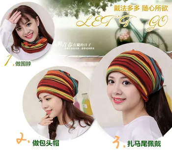 

New 3 Use Cap Knitted Scarf & Winter Hats For Women Letter Beanies Women Skullies Girls Gorros Women Beanies
