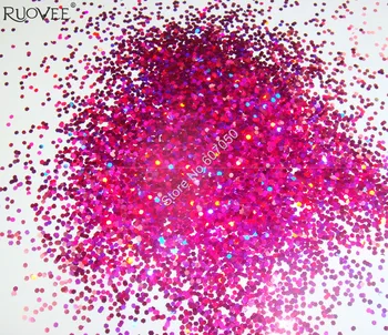 

50g-1MM Laser Holographic Purple-red Dazzling Hexagon Glitter Paillette Spangle Shape for Nail Art Decoration Glitter Crafts