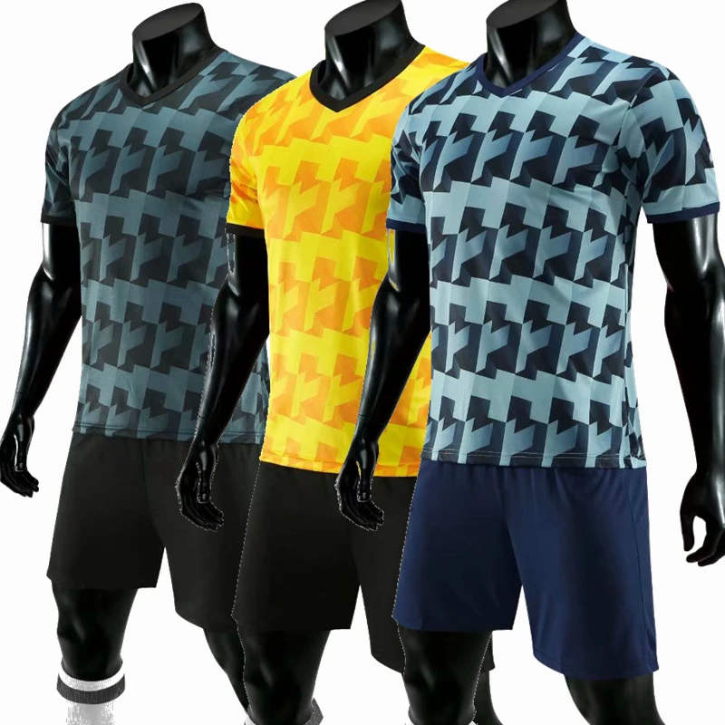 

2019 Men Football Jerseys Short Sleeve T-shirts Kits Adult Training Team game Suits Custom name Uniforms breathable Soccer Sets
