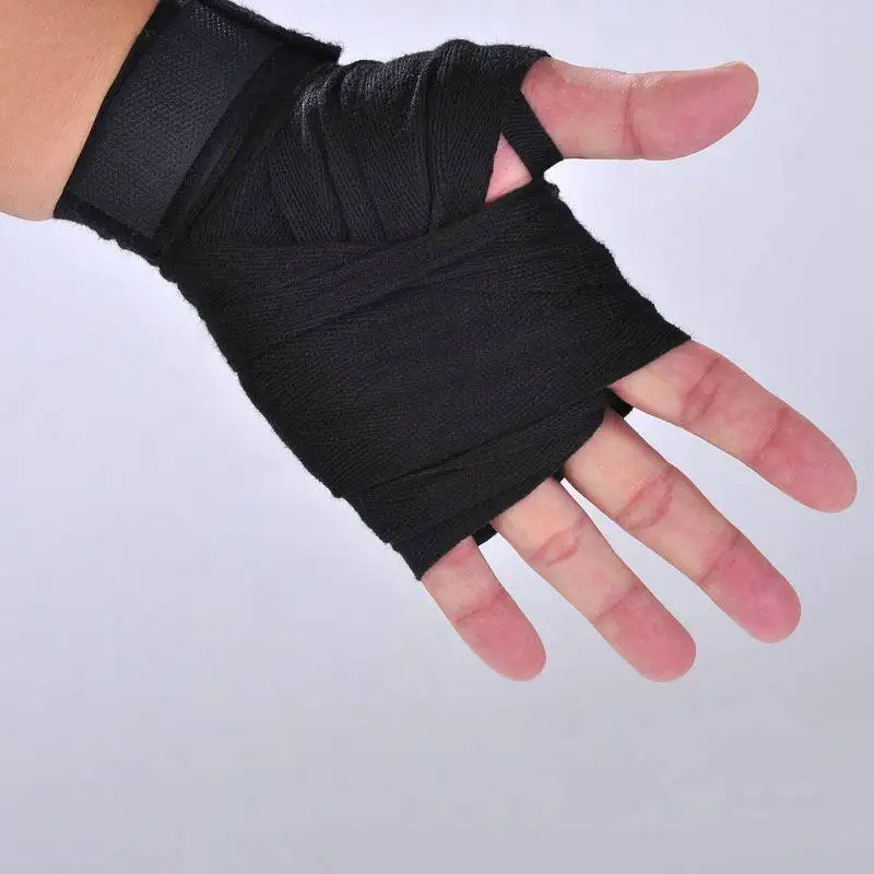 2 шт./пара боксерские обмотки для рук хлопок тайская тренировочные перчатки wrist Protect повязки рукавицы внутренний на костюмированную вечеринку