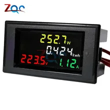 AC 80-300V LCD Digital 100A Volt Voltage Current Watt Power Kwh Meter Ammeter Voltmeter Proper