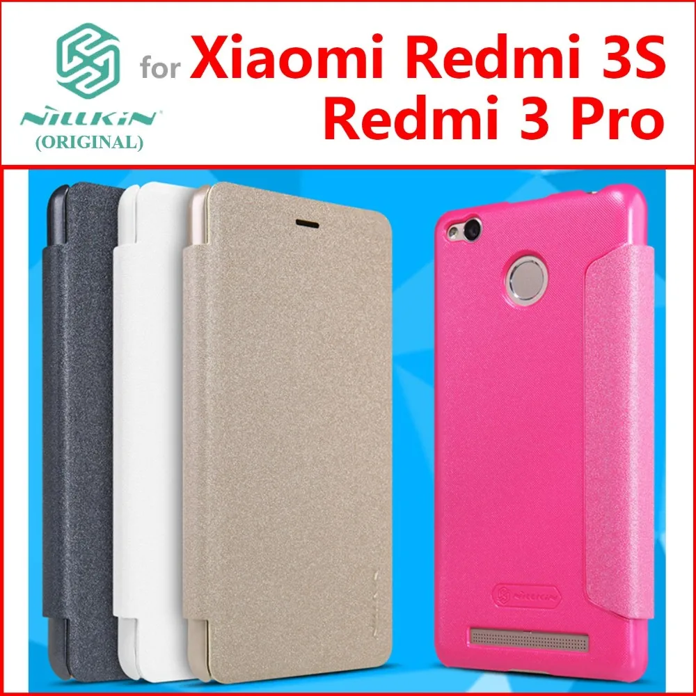  Xiaomi redmi 3S case redmi 3 pro 3 S case cover Nillkin leather case for xiaomi redmi 3S Prime 3 Pro 3 S 