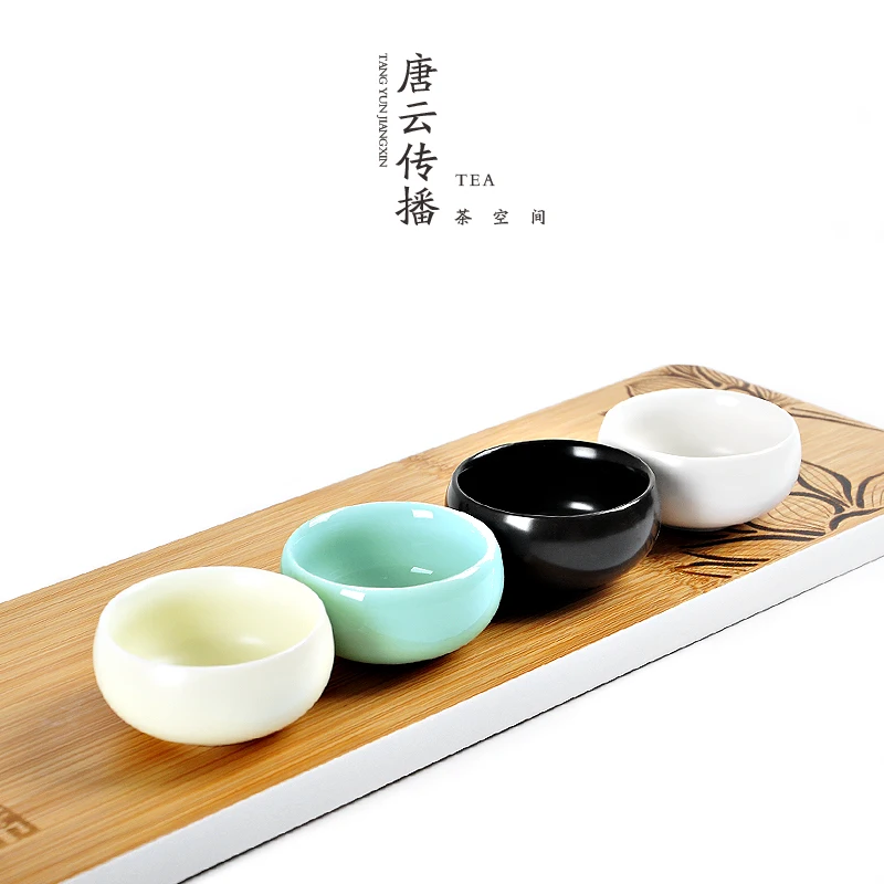 

Special Offer The Teacups Ceramic Tea Cup Cup Pu'er Tea Bowls Master Ding Individual Small Cup of Tea Cup E
