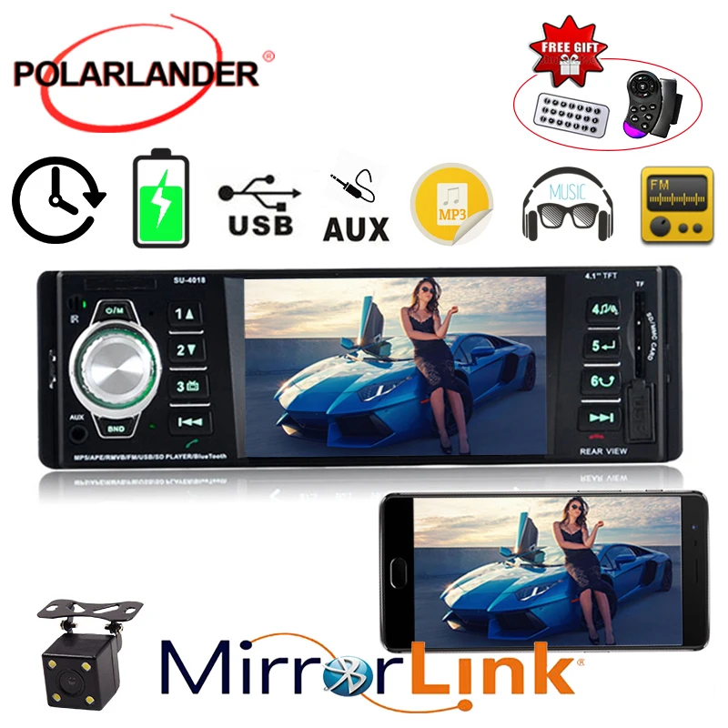 Радио кассетный плеер 3 6 &quotHD 1 din автомобильное радио MP4 FM/USB Авторадио USB порт 12V