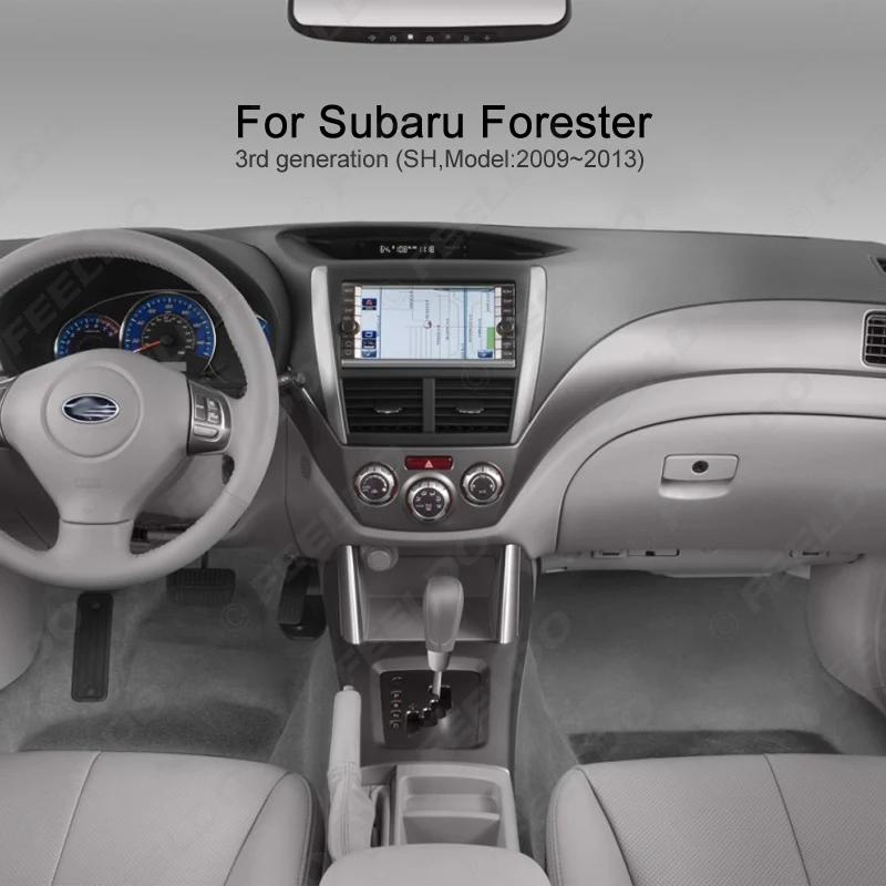 LEEWA 2 DIN автомобиля Радио панель для Subaru Forester 2008-2012 Impreza 2012-2007 стерео Фризовая тире CD отделка Установка комплект