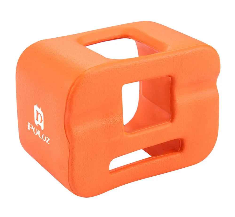 Orange Plastic Go Pro Float Case for GoPro Hero 4 Session 5 Session Accessories Floaty Case Protective Diving Surfing Cover  (2)