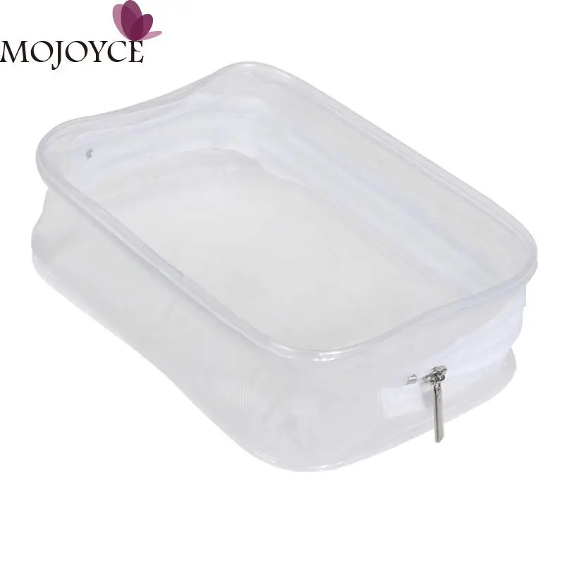 

Transparent Clear Plastic Make Up Bags Women Portable PVC Plastic Cosmetic Bag Waterproof Zipper Travel Cosmetic Bags Container