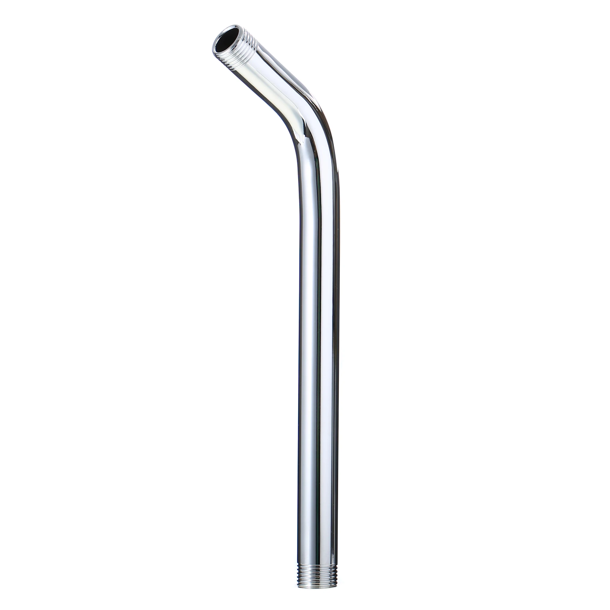 Mayitr Stainless Steel Shower Head Extension Pipe Showerhead Fixed Pipe Bathroom Wall Mounted Shower Arm 300mm