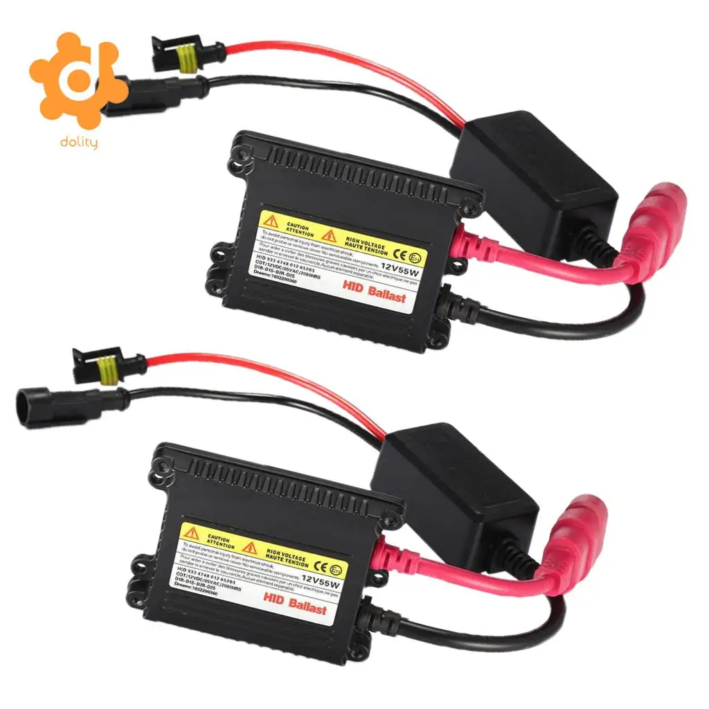 2 Pieces Car 12V 55W Digital Xenon HID Ballasts Replacements DC Waterproof