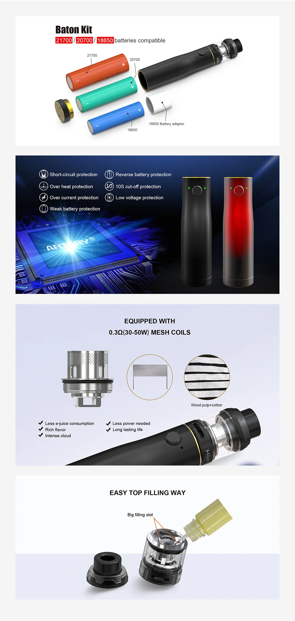 Artery Baton Kit with Hive S Tank