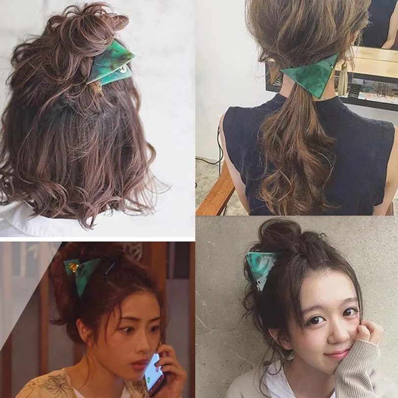 

Fashion 2019 Korean Marble Pattern Hairpins For Women Side Bangs Headwear Hair Clip Girls Hair Accessories Barrettes