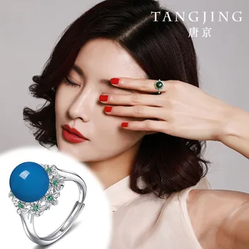 

2020 New Sale Rings Anillos Anel Masculino Natural Mexico Female Money S925 Ring With Breadwinners Adjustable With Certificate