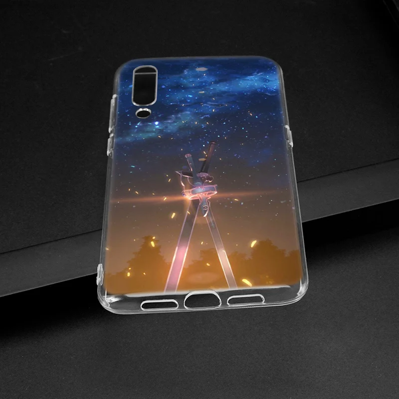 Мягкий чехол Sword Art Online SAO Anime Manga для Xiaomi Pocophone F1 Mi 5X A1 6X A2 8 SE Lite Play Mix3 9 9SE 9T Pro