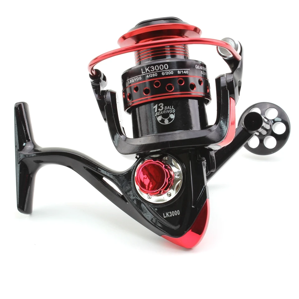 2000 3000 4000 Series LK Spinning Fishing Reel Fishing Wheel for Saltwater Metal Spool Fishing Reels Metal Coil fishing tackle