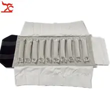 Tela de terciopelo Bolsa de La Joyería Organizador Anillo de Rollo de Bolsa De Viaje Portátil Funda de Transporte para el Almacenamiento Personal