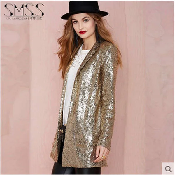 gold blazer outfit