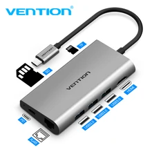Vention usb-хаб usb type C к HDMI USB 3,0 концентратор Thunderbolt 3 адаптер для MacBook samsung S9 huawei mate 20 P20 Pro USB-C концентратор