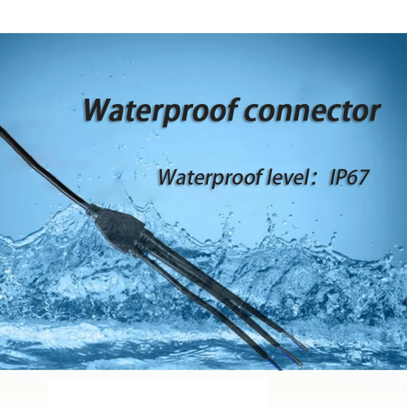 

2 pin 3 pin 1 to 2 3 4 5 cables Waterproof Connector IP67 Y Connectors Electrical Wire Splitter outdoor Lighting plug