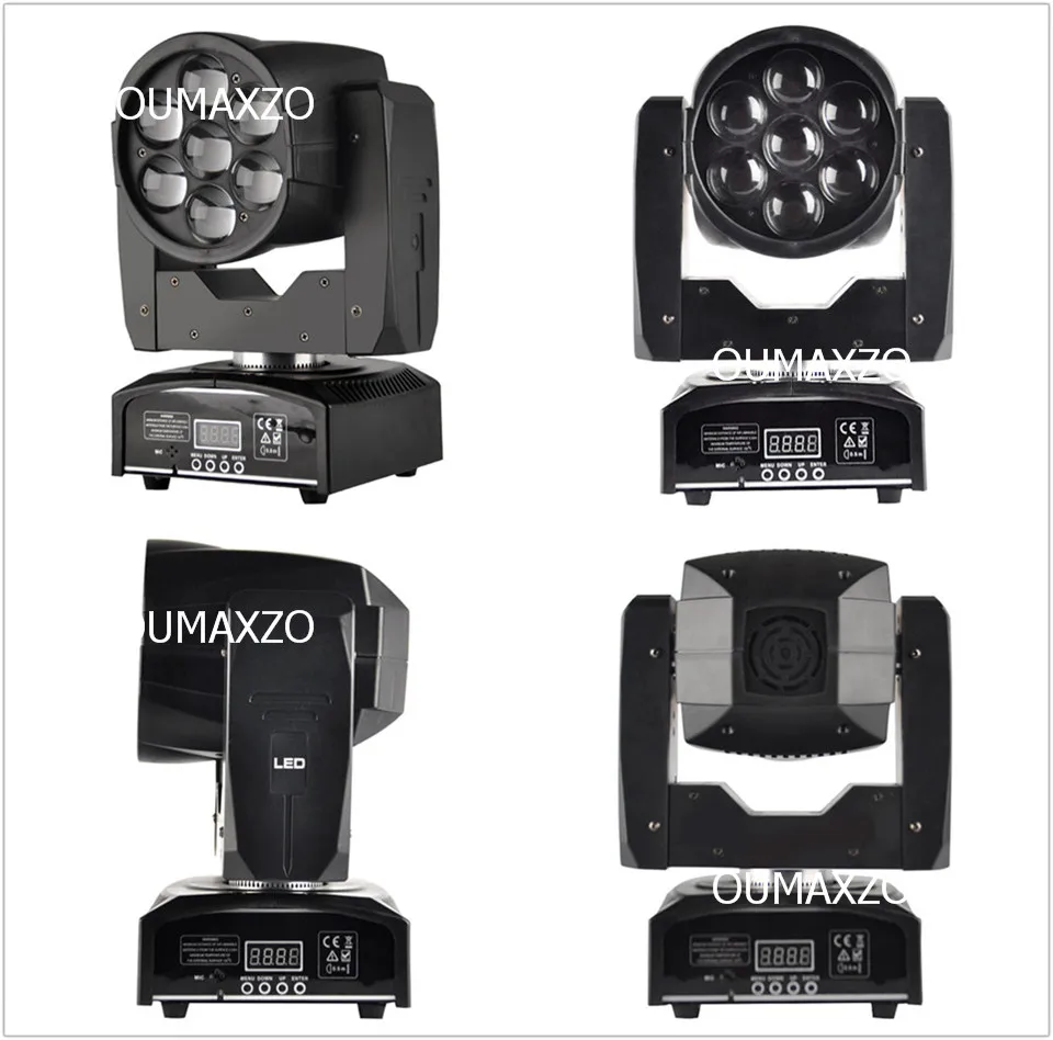Movendo a Cabeça Feixe de Luz Incluem e Função de Lavagem Feixe de Luz em Movimento Cabeça em Movimento 7 Pcs Zoom Levou em Movimento da Cabeça ou 7 Pcs Led Zoom 7 15 w Luz 2 feixe de luz incluem e função de