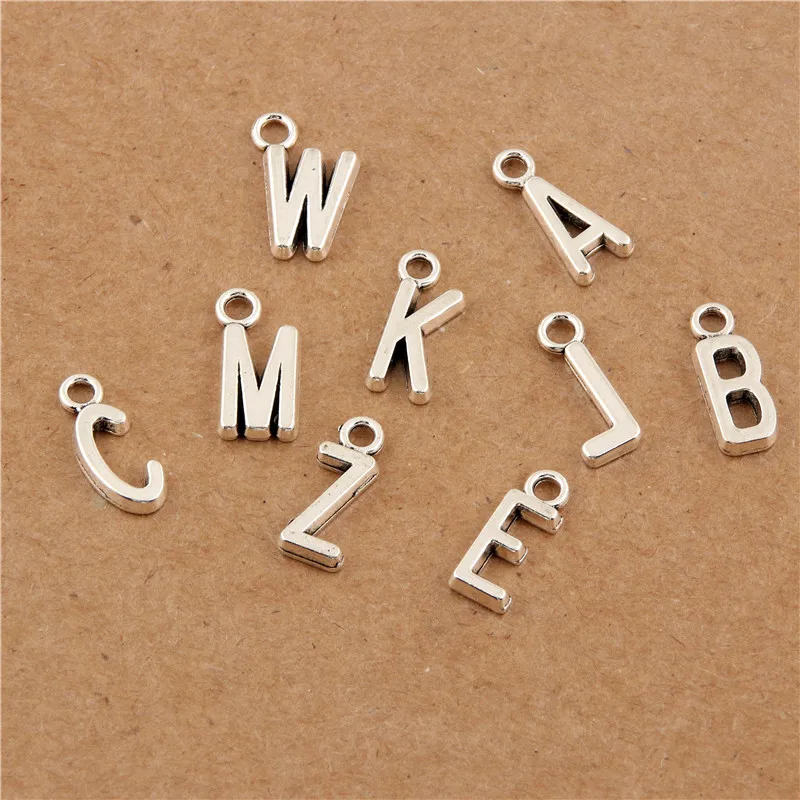 3sets/lot(78pcs) Mix Colors Initial Charms Mix, 26 Alphabet Charms For  Bracelets alphabet Letter Charms Fit Jewelry Making