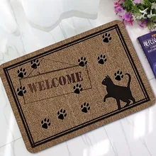 CAMMITEVER Добро пожаловать коврик милый Кот коврики нескользящий коврик для ванной комнаты коврик для гостиной кухонный коврик