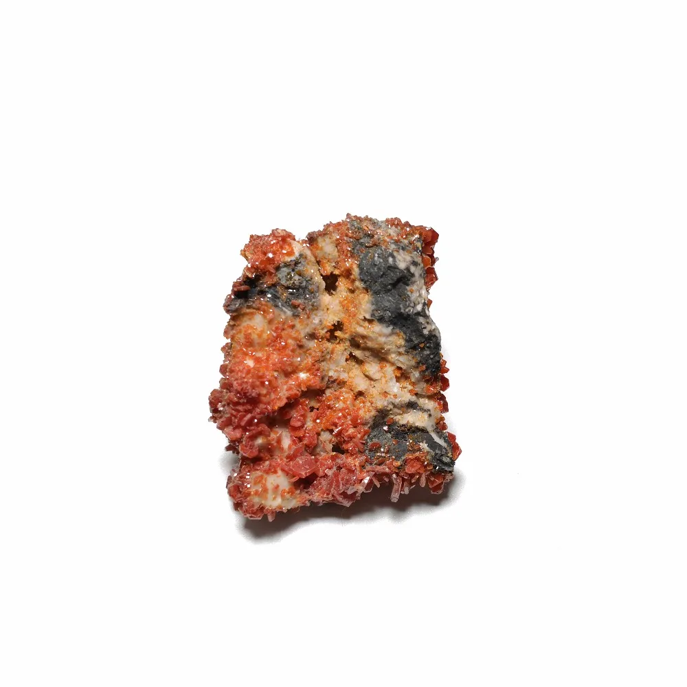 93 г красиво натуральный Vanadinite Feldspar минеральный образец кристалла кварца коллекция C2-6