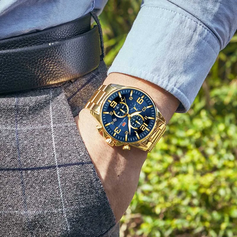  MINI FOCUS Business Mens Watches Top Brand Luxury Sports Quartz Watch Man Chronograph Military Male