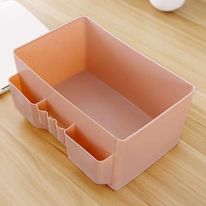 1 Pcs Colorful Makeup Organizer Multi-grid Plastic Cosmetic Storage Box Office Desktop Debris Finishing Organizador Box 1 Pcs Colorful Makeup Organizer Multi-grid Plastic Cosmetic Storage Box Office Desktop Debris Finishing Organizador Box