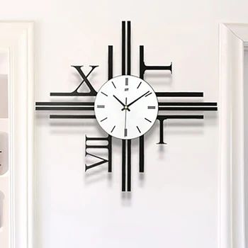 

Nordic Creative Wall Clock Mute Art Fashion Living Room Clock Wall Clocks Mechanism Reloj Pared Decorations Home Decor 50Q118