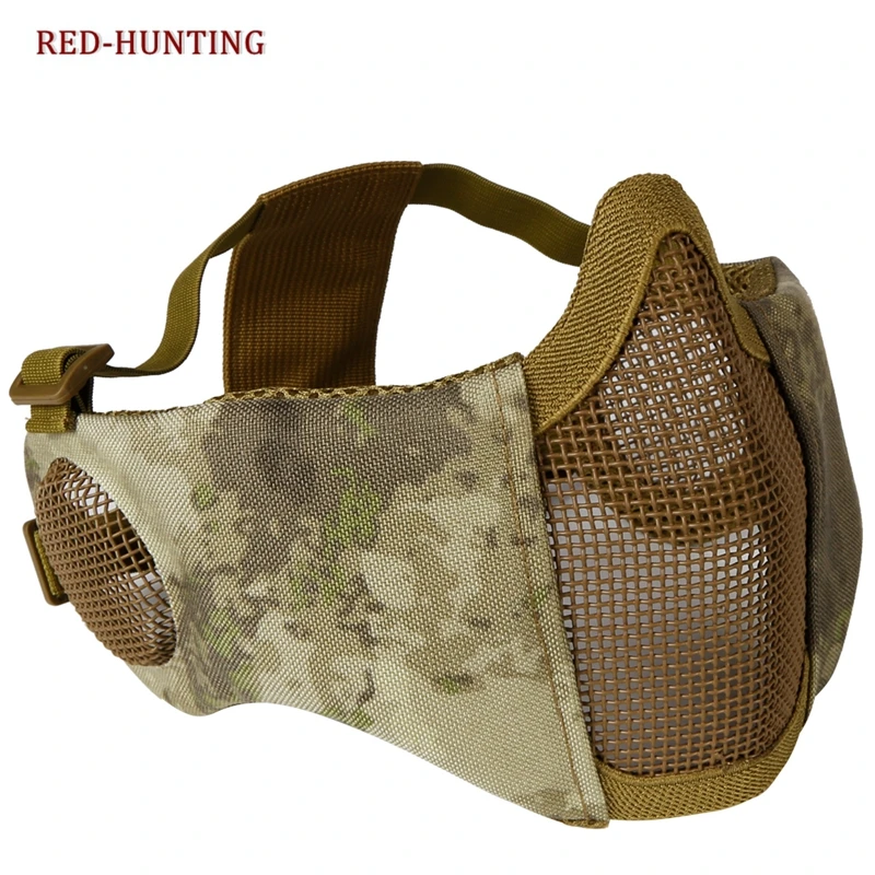 Paintball Mask Outdoor Sport Tactical Mask Protective Strike Metal Mesh Airsoft Half Face Tactical CS
