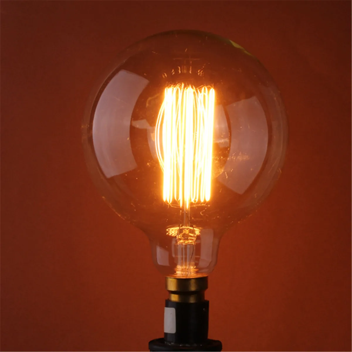 5PCS E27 COB Vintage Antique Edison Style Clear Glass Globe Incandescent Light Bulbs Globe Bulb 110V/220V Home Light Fixtures