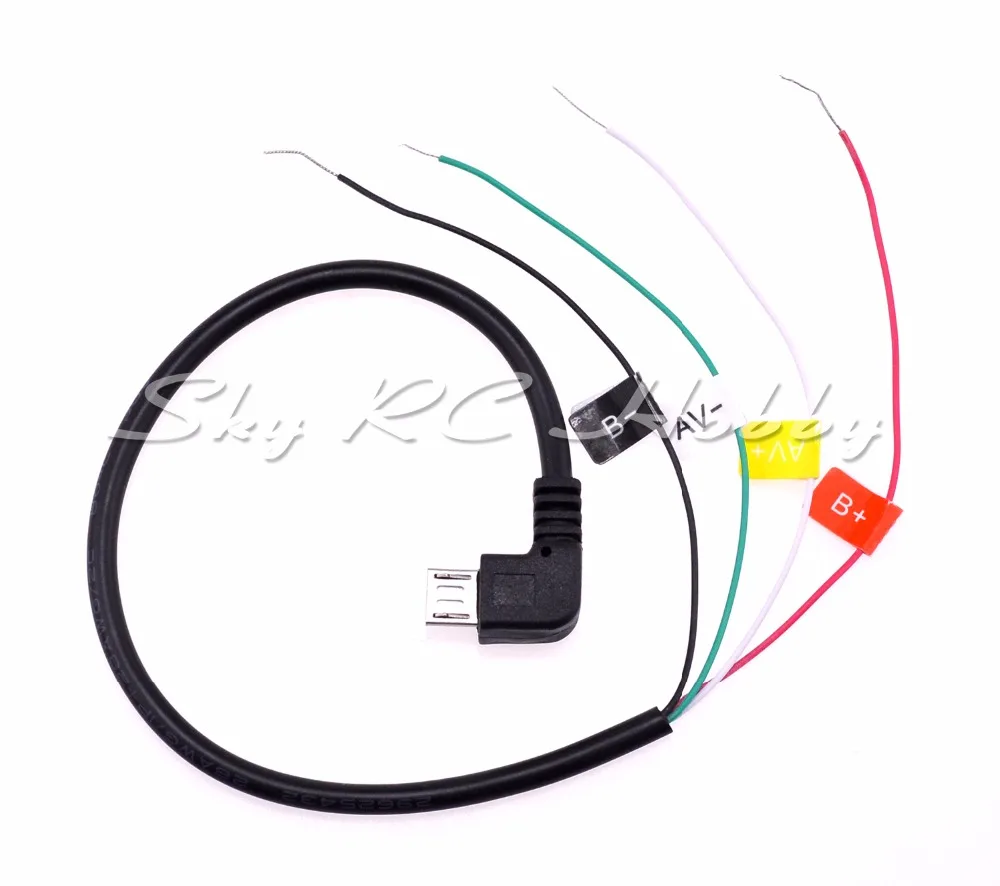 

FPV AV Output Cable Cord for Sport Action Camera SJ4000 SJ5000 SJ6000 For FPV Video Audio Transmitter AV Cable